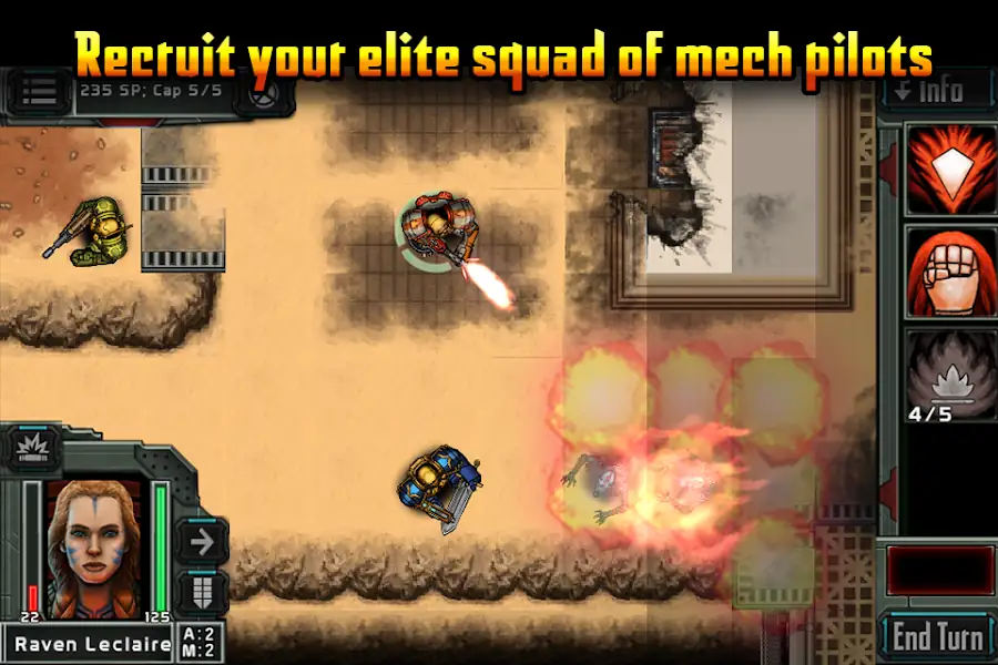 Templar Battleforce — mech squad on a gridded tactical board